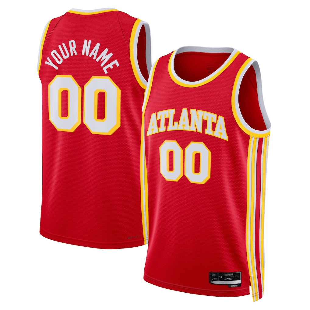 Ndoa Custom A.Hawks Red Swingman Jerseys - Icon Edition
