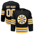 Ndoa Custom B.Bruins Black Home Authentic Pro Stitched Jerseys