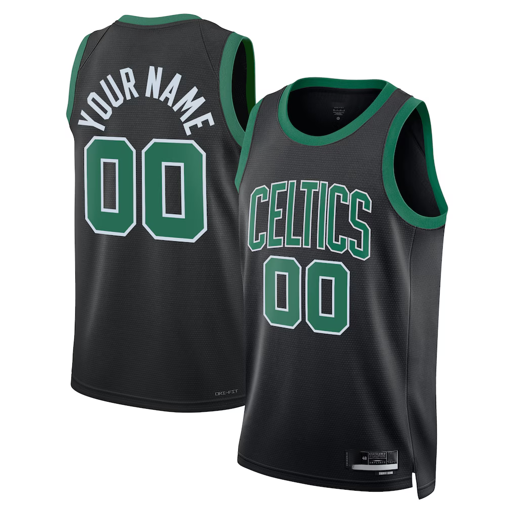 Ndoa Custom B.Celtics Black 2022-23 Swingman Jerseys - Statement Edition