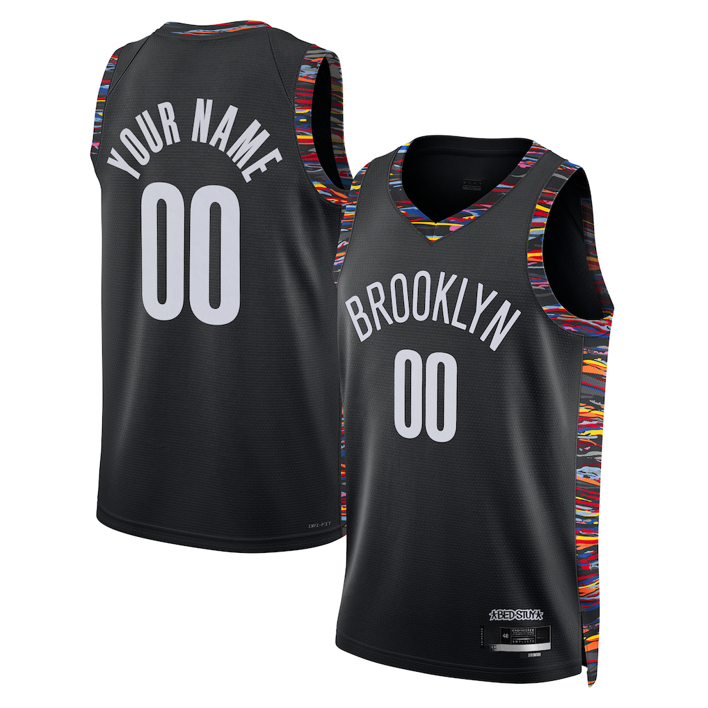 Ndoa Custom B.Nets Black 202526 City Edition Swingman Jerseys
