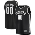 Ndoa Custom B.Nets Black Fast Break Replica Jerseys - Icon Edition