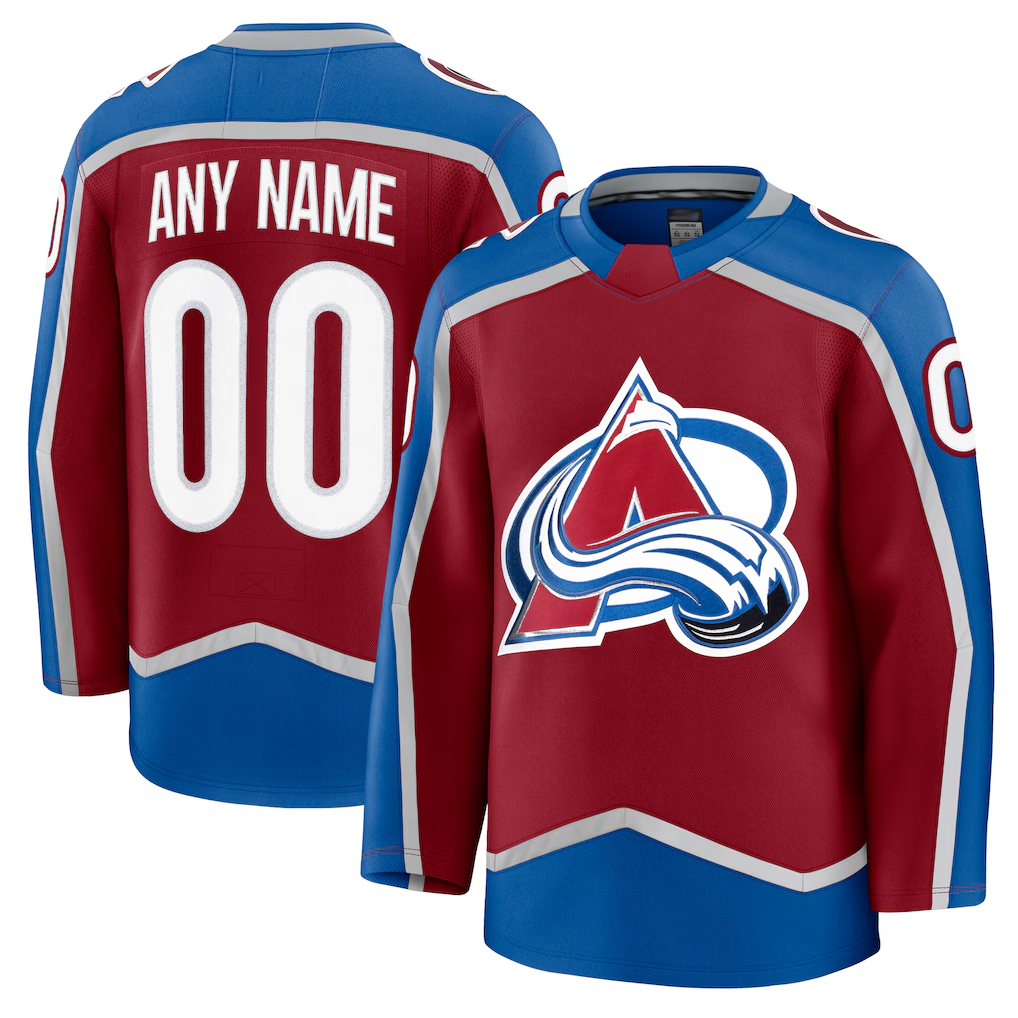 Ndoa Custom C.Avalanche Burgundy Home Premium Jerseys