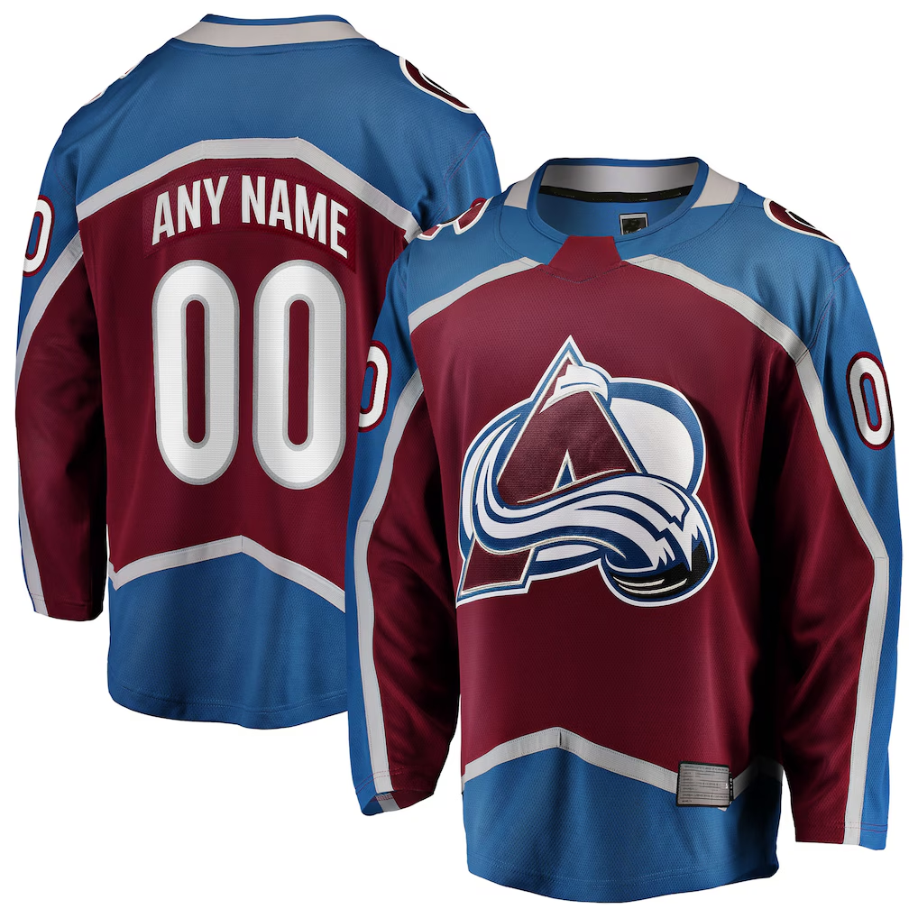 Ndoa Custom C.Avalanche Maroon Home Breakaway Jerseys