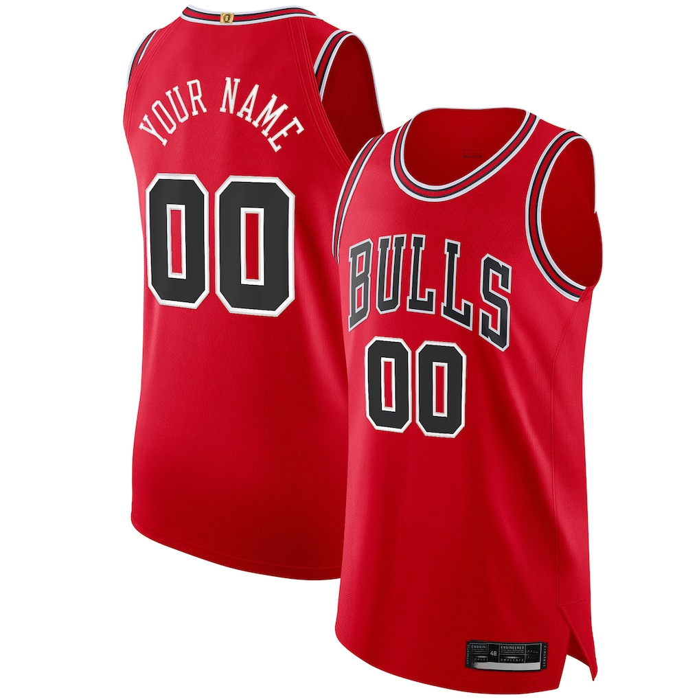 Ndoa Custom C.Bulls Red Authentic Jerseys - Icon Edition