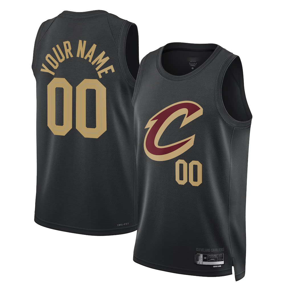Ndoa Custom C.Cavaliers Black 2022-23 Swingman Jerseys - Statement Edition