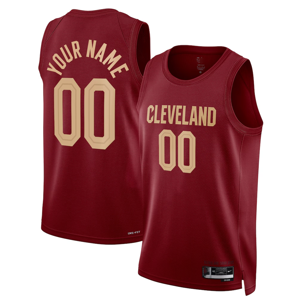 Ndoa Custom C.Cavaliers Burgundy Swingman Jerseys - Icon Edition