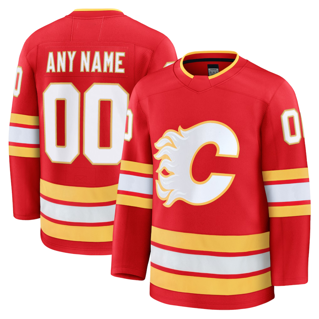 Ndoa Custom C.Flames Red Home Premium Jerseys