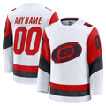 Ndoa Custom C.Hurricanes White Away Premium Stitched Jerseys
