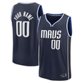 Ndoa Custom D.Mavericks Navy Fast Break Jerseys - Statement Edition