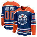 Ndoa Custom E.Oilers Royal Home Breakaway Jerseys