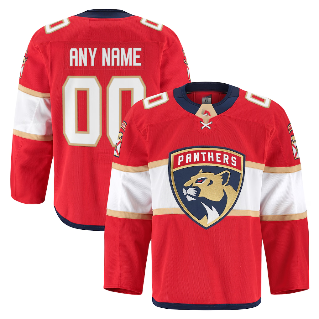 Ndoa Custom F.Panthers Red Home Authentic Pro Jerseys