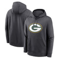 Ndoa Custom GB.Packers Anthracite Pullover Hoodie Game Stitched Jerseys