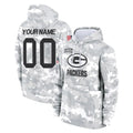 Ndoa Custom GB.Packers Arctic Camo Salute to Service Hoodies Limited Game Any Name & Numbers Stitched Jerseys