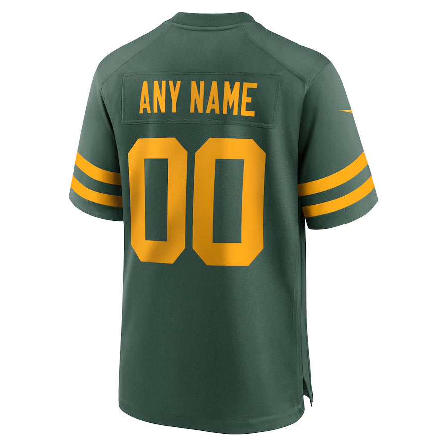 Ndoa Custom GB. Packers Green Alternate Game Stitched Jerseys