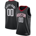 Ndoa Custom H.Rockets Black Swingman Stitched Jerseys - Statement Edition
