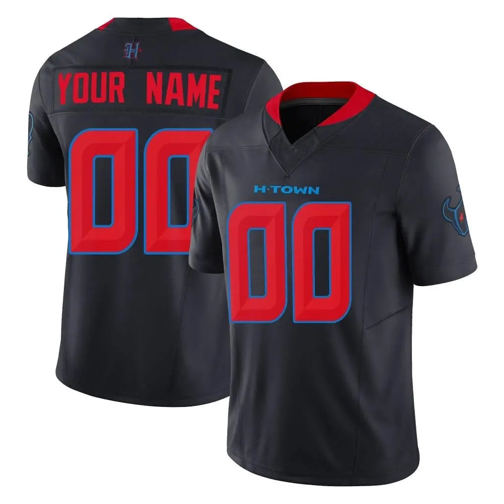 Ndoa Custom H.Texans Navy Limited 2nd Alternate Vapor F.U.S.E. Home Game Any Name & Numbers Stitched Jerseys