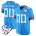Ndoa Custom H.Texans Rivalries Blue Jersey - All Stitched
