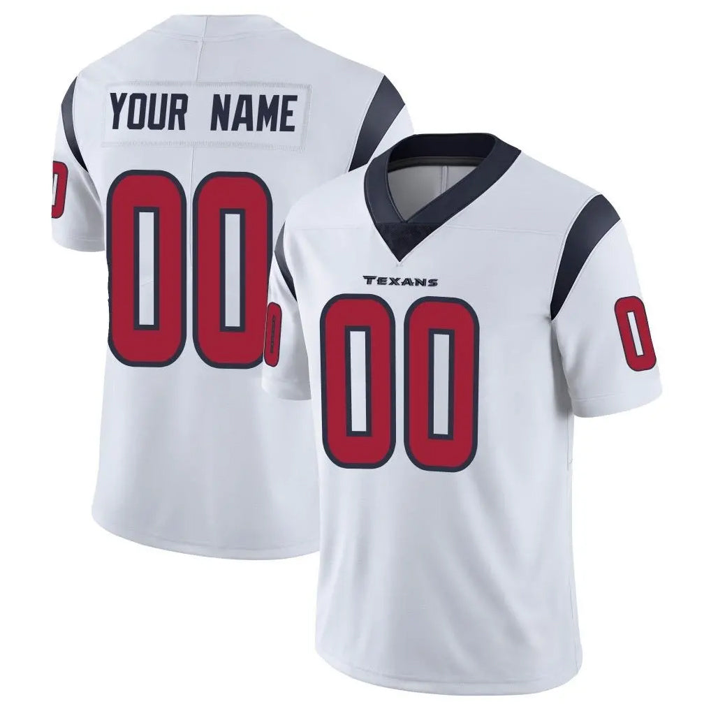 Ndoa Custom H.Texans White Limited Vapor Untouchable Home Game Any Name & Numbers Stitched Jerseys