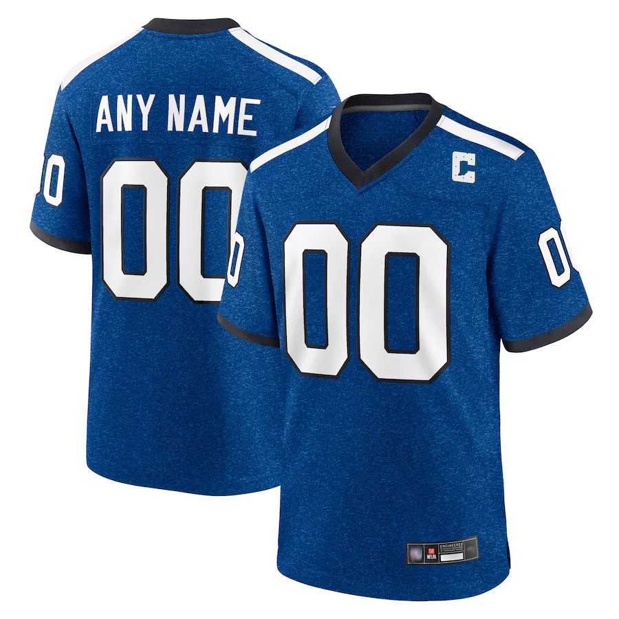 Ndoa Custom IN.Colts Blue Indiana Nights Replica Game Stitched Jersey