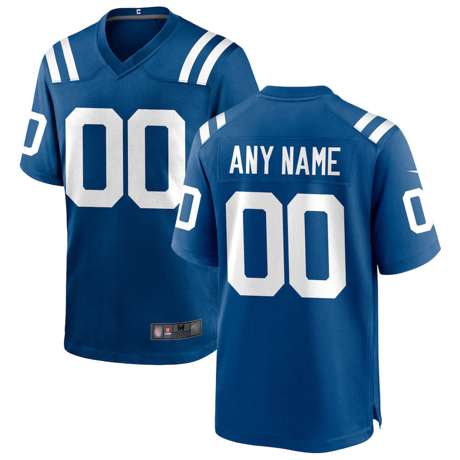 Ndoa Custom IN.Colts Royal Replica Home Game Stitched Jerseys