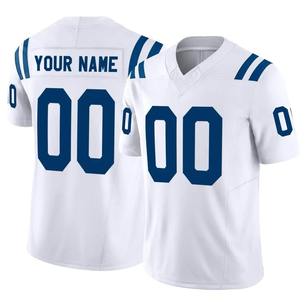 Ndoa Custom IN.Colts White Limited Vapor F.U.S.E. Home Game Any Name & Numbers Stitched Jerseys