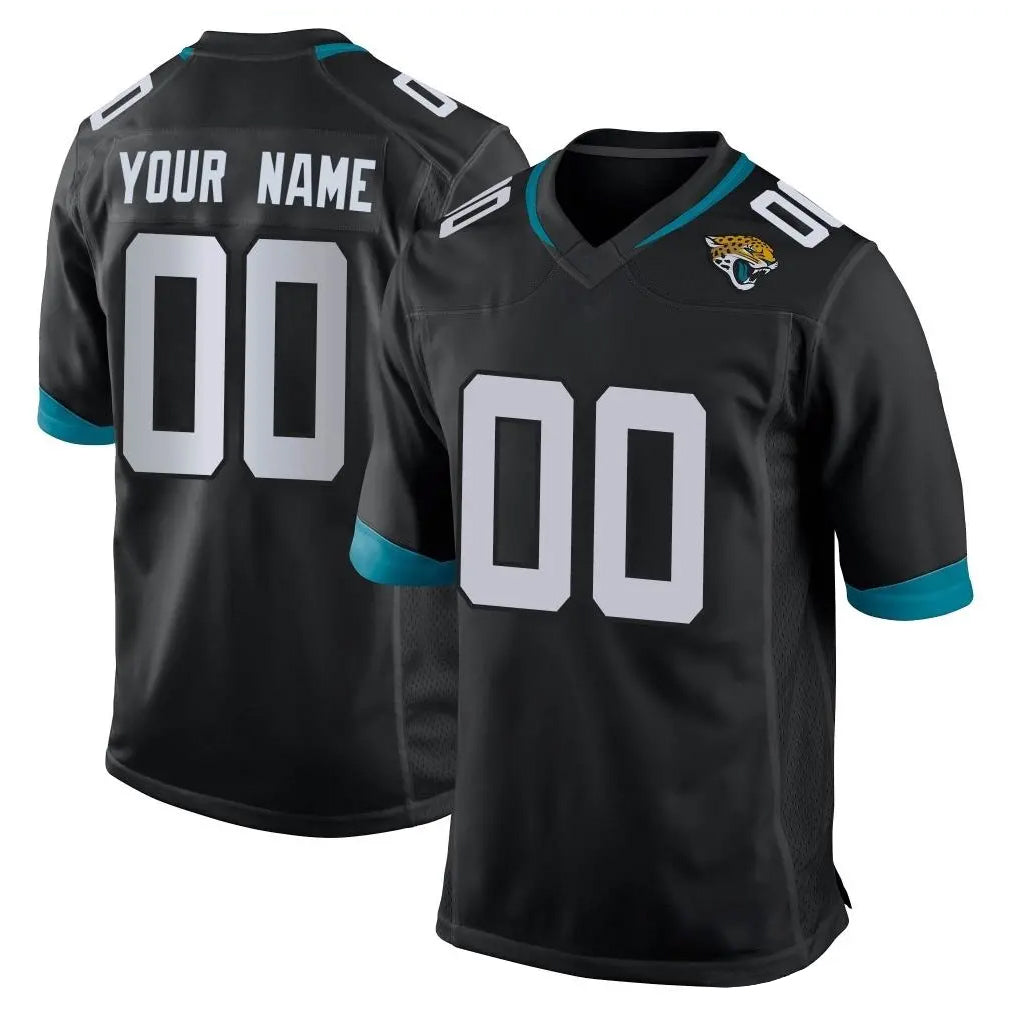 Ndoa Custom J.Jaguars Black Home Game Any Name & Numbers Stitched Jerseys
