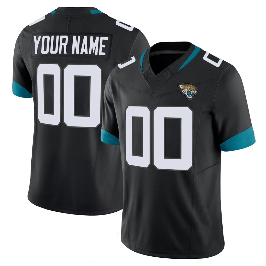 Ndoa Custom J.Jaguars Black Vapor F.U.S.E. Limited Home Game Any Name & Numbers Stitched Jerseys