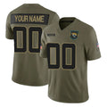 Ndoa Custom J.Jaguars Olive 2025 Salute To Service Limited Game Any Name & Numbers Stitched Jerseys