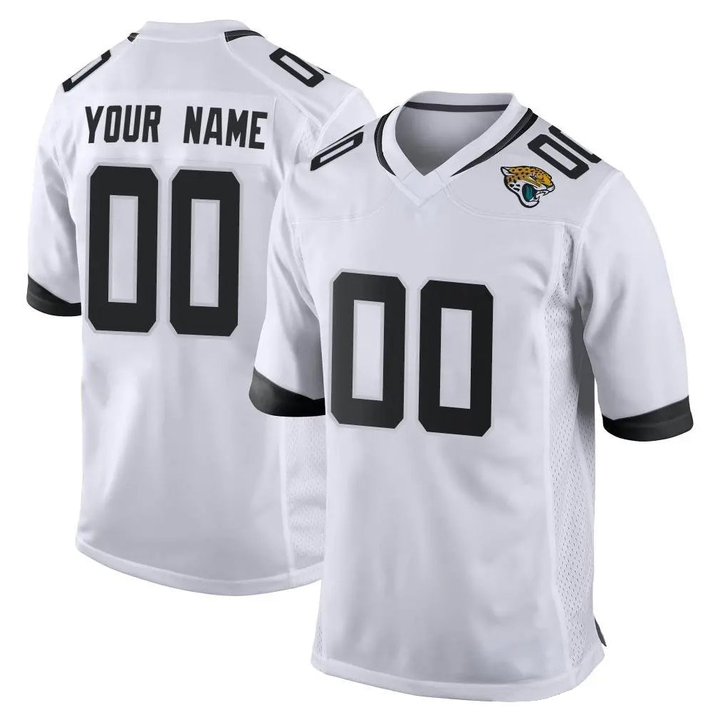 Ndoa Custom J.Jaguars White Home Game Any Name & Numbers Stitched Jerseys