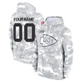 Ndoa Custom KC.Chiefs Arctic Camo Salute to Service Hoodies Limited Game Any Name & Numbers Stitched Jerseys