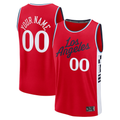 Ndoa Custom LA.Clippers Red Fast Break Stitched Jerseys- Statement Edition