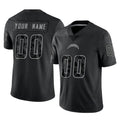Ndoa Custom LA.Chargers Black Reflective Limited Game Any Name & Numbers Stitched Jerseys