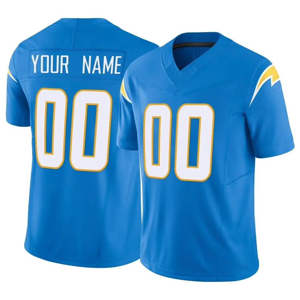 Ndoa Custom LA.Chargers Blue Limited Vapor F.U.S.E. Home Game Any Name & Numbers Stitched Jerseys