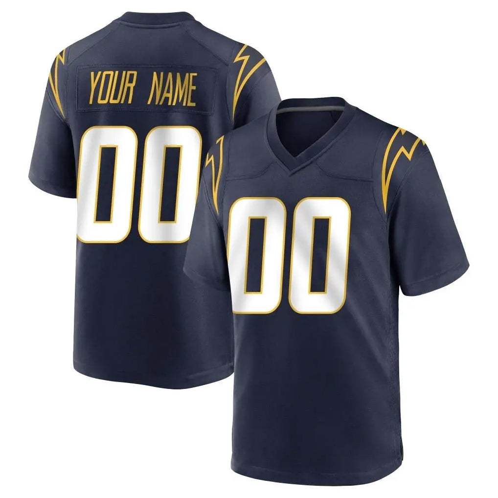 Ndoa Custom LA.Chargers Navy Home Game Any Name & Numbers Stitched Jerseys