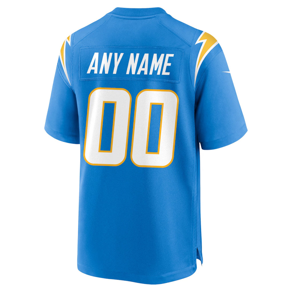 Ndoa Custom LA.Chargers Powder Blue Home Game Stitched Jerseys