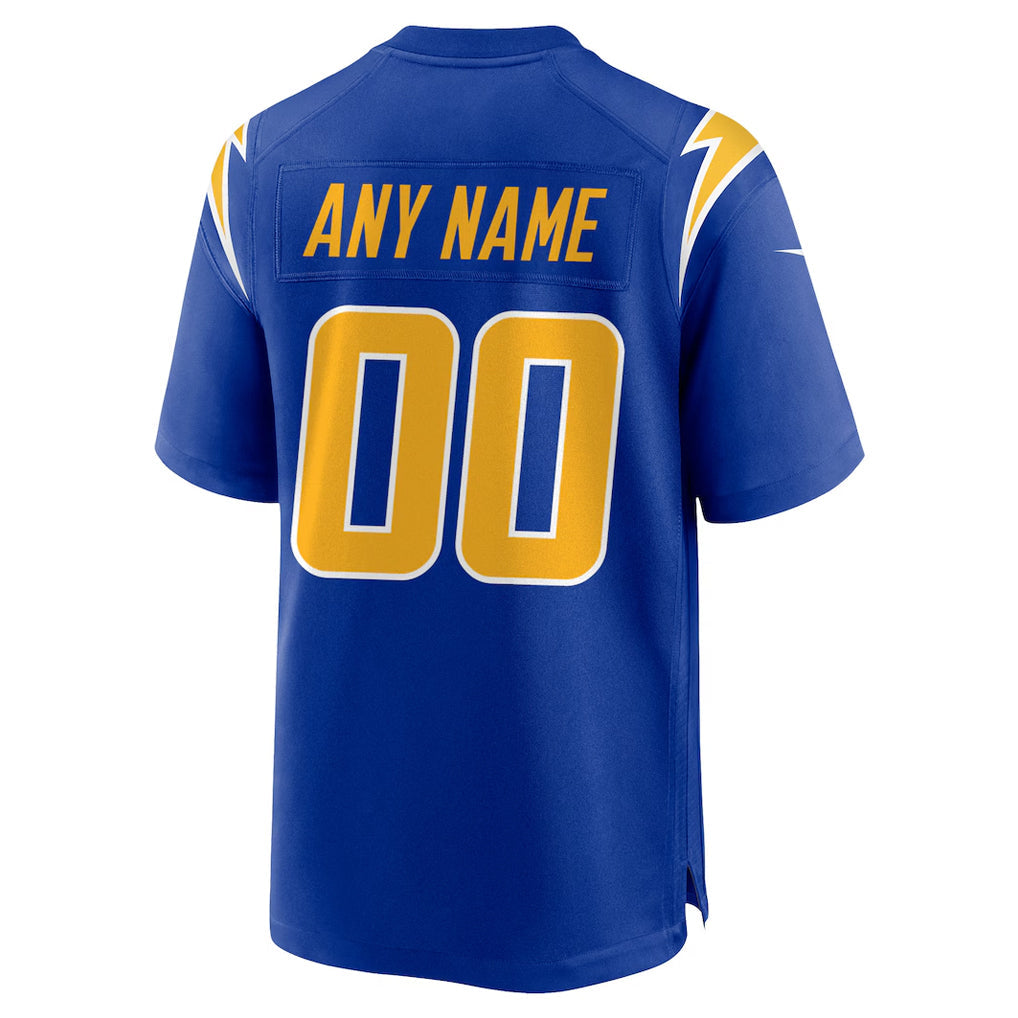 Ndoa Custom LA.Chargers Royal Alternate Home Game Stitched Jerseys