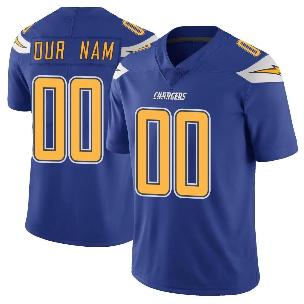 Ndoa Custom LA.Chargers Royal Limited Color Rush Vapor Untouchable Home Game Any Name & Numbers Stitched Jerseys