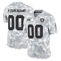 Ndoa Custom LV.Raiders Arctic Camo Salute To Service Limited Game Any Name & Numbers Stitched Jerseys