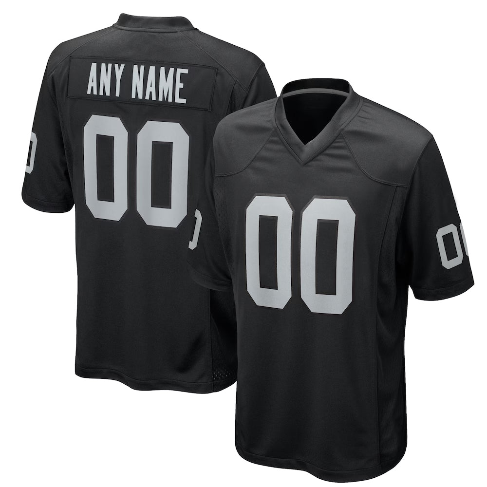 Ndoa Custom LV.Raiders Black Home Game Stitched Jerseys