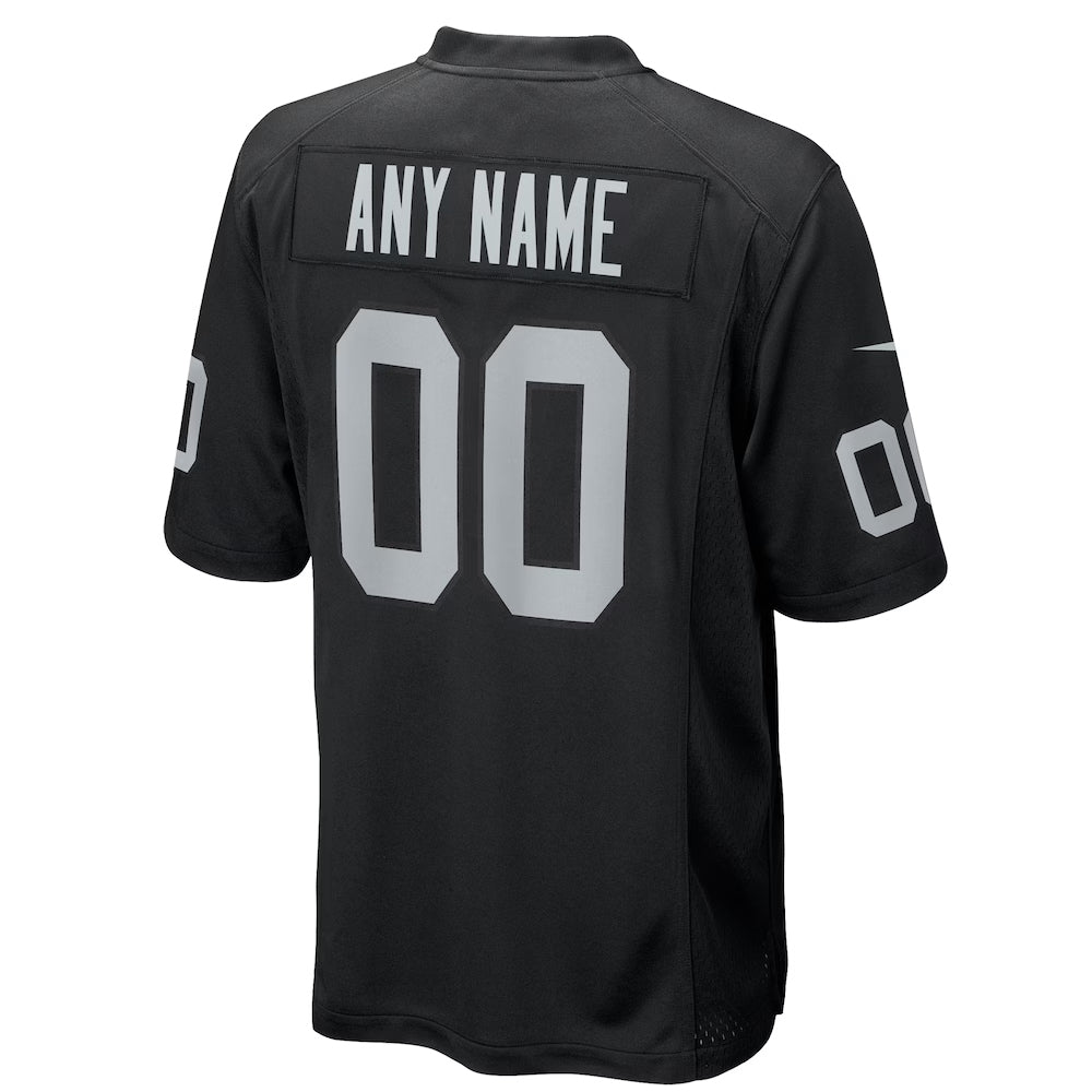 Ndoa Custom LV.Raiders Black Home Game Stitched Jersey