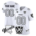 Ndoa Custom LV.Raiders White 2026 Vapor Limited 65th Anniversary Home Game Any Name & Numbers Stitched Jerseys