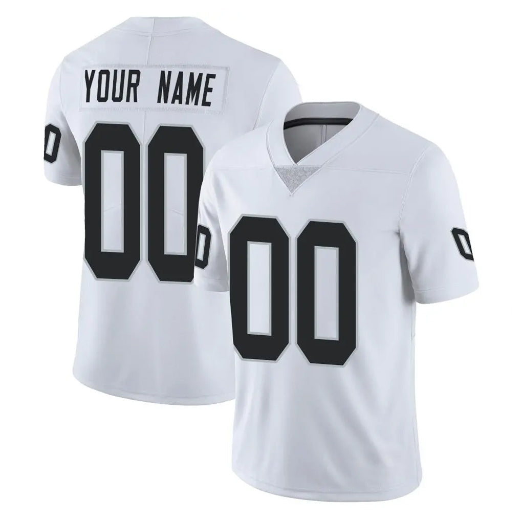 Ndoa Custom LV.Raiders White Limited Vapor Untouchable Home Game Any Name & Numbers Stitched Jerseys