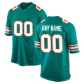 Ndoa Custom M.Dolphins Aqua Alternate Home Game Any Name & Numbers Stitched Jerseys