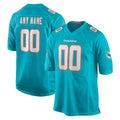 Ndoa Custom M.Dolphins Aqua Home Game Any Name & Numbers Stitched Jerseys