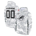 Ndoa Custom M.Dolphins Arctic Camo Salute to Service Hoodies Limited Game Any Name & Numbers Stitched Jerseys