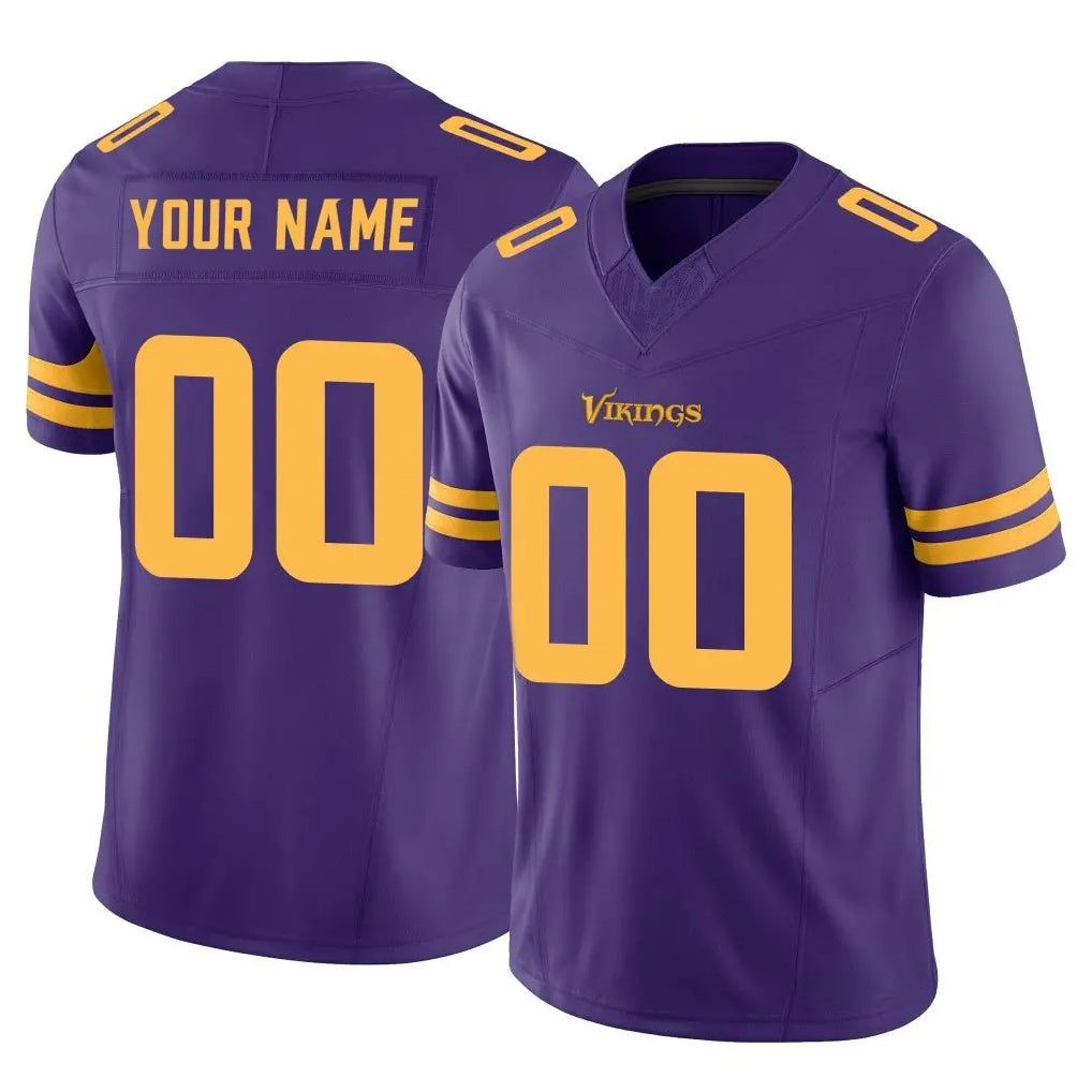 Ndoa Custom MN.Vikings Purple Limited Alternate Vapor F.U.S.E. Home Game Any Name & Numbers Stitched Jerseys