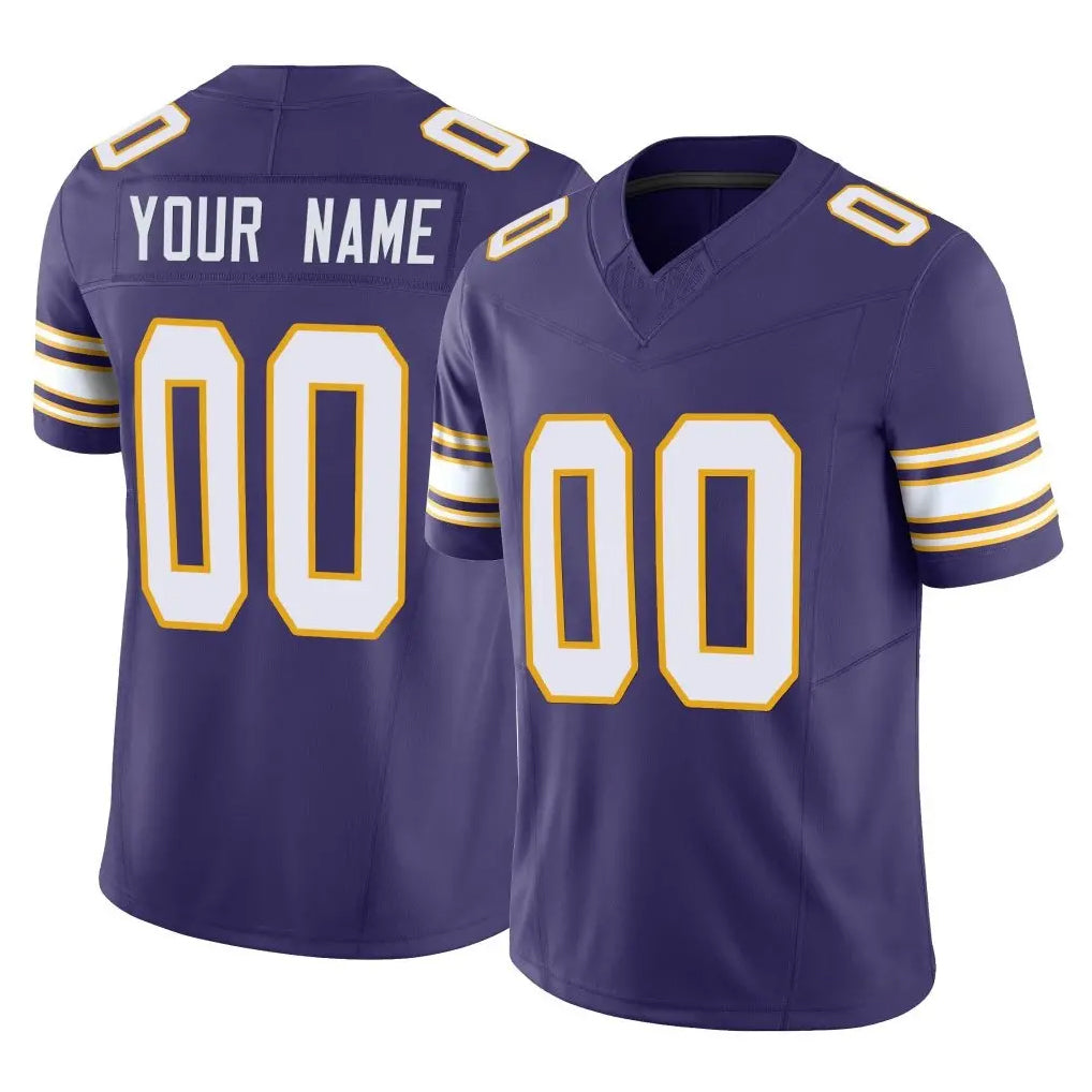 Ndoa Custom MN.Vikings Purple Limited Classic Vapor F.U.S.E. Home Game Any Name & Numbers Stitched Jerseys