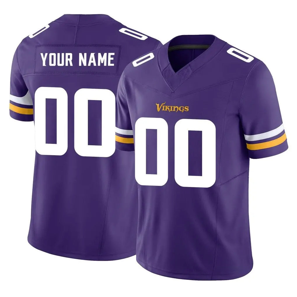Ndoa Custom MN.Vikings Purple Limited Vapor F.U.S.E. Home Game Any Name & Numbers Stitched Jerseys