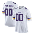 Ndoa Custom MN.Vikings White Home Game Any Name & Numbers Stitched Jerseys