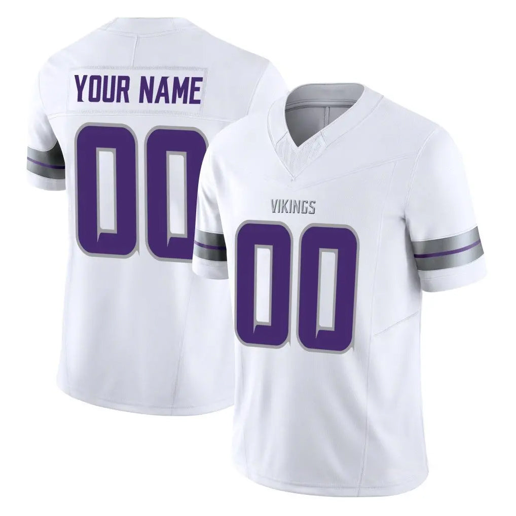 Ndoa Custom MN.Vikings White Limited Alternate Vapor F.U.S.E. Home Game Any Name & Numbers Stitched Jerseys